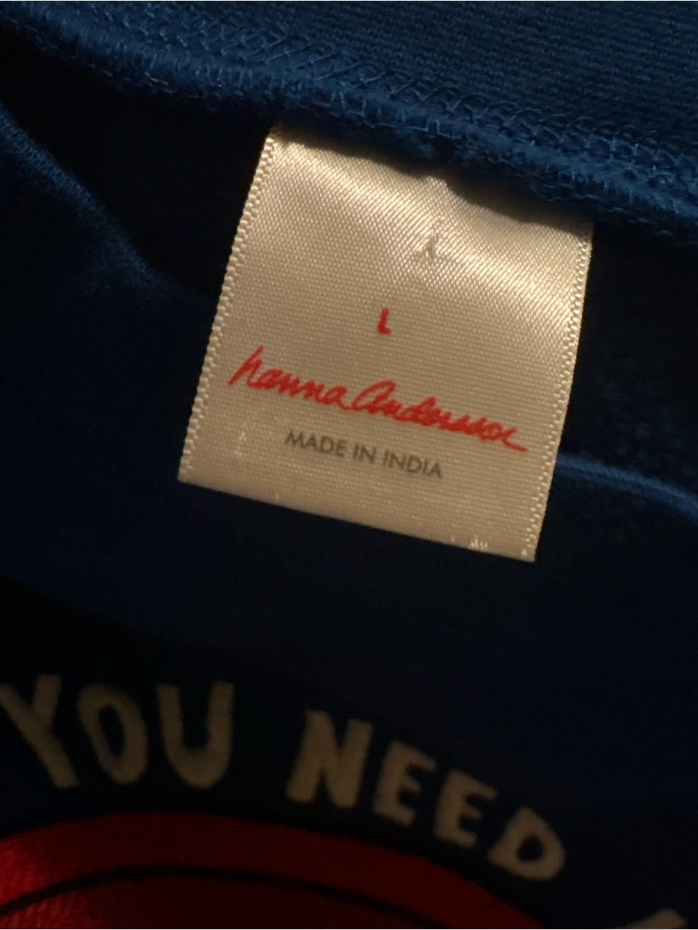 Hanna Andersson Navy Blue Sweatshirt with Multicolor Rainbow Detail SZ Large 🌈💕 - Picture 7 of 8
